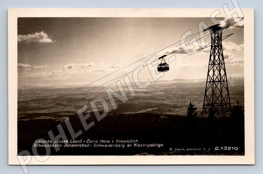 Pohlednice lanovka Janské Lázně 1937 (ST4199)