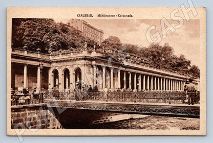 Postcard Karlovy Vary Mill Colonnade (ST4200)