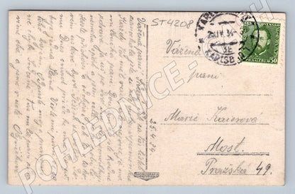 Postcard Karlovy Vary 1934 stamp (ST4208)