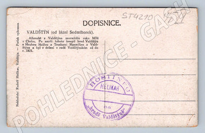 Postcard Wallenstein Castle Bohemian Paradise (ST4210)