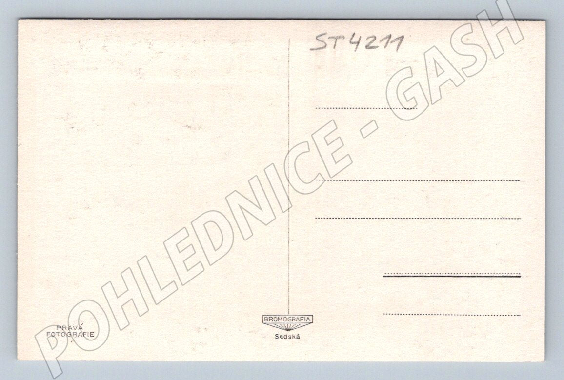 Postcard Lednice castle black and white (ST4211)