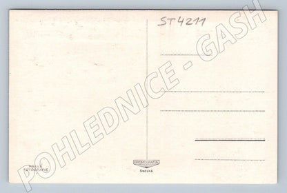 Postcard Lednice castle black and white (ST4211)