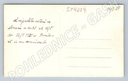 Pohlednice Benešov letecký pohled 1928 (ST4224)