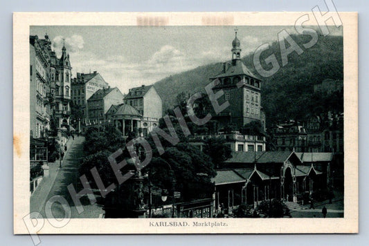 Postcard Karlovy Vary Market Square (ST4238)