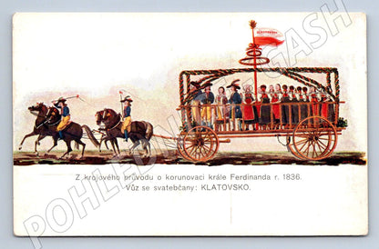 Postcard of the coronation of Ferdinand 1836 (ST4249)