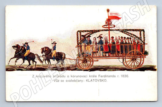 Pohlednice korunovace Ferdinanda 1836 (ST4249)