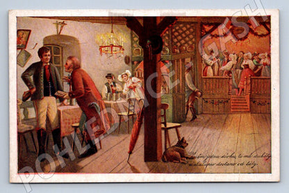 Postcard village festival folk costumes (ST4261)