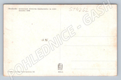 Pohlednice korunovace Albrechta 1438 (ST4262)