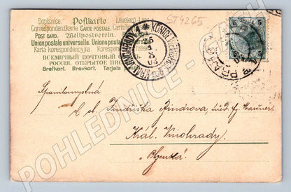 Postcard river landscape 1903 colored (ST4265)