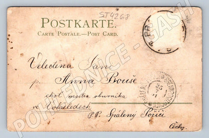 Postcard Czech countryside historical (ST4268)