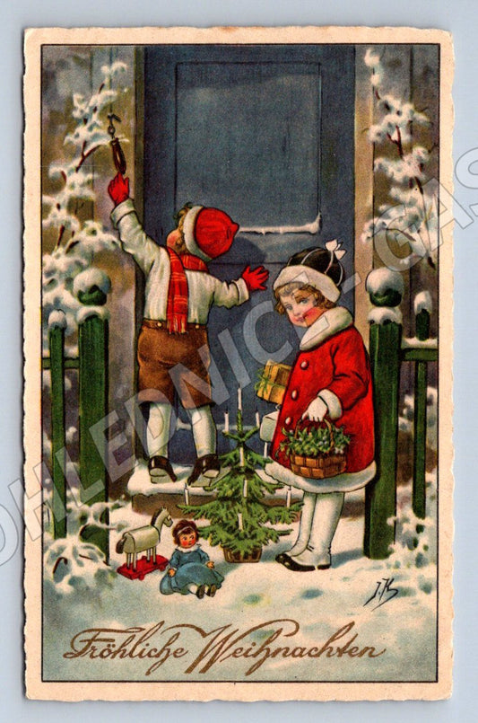 Pohlednice Vánoční Fröhliche Weihnachten 1924 (ST4302)