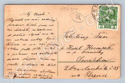 Pohlednice Smíchov kolorovaná 1905 (ST4311)
