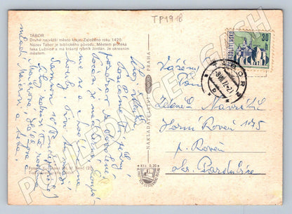 Pohlednice Tábor koláž motivů 1972 (TP1918)