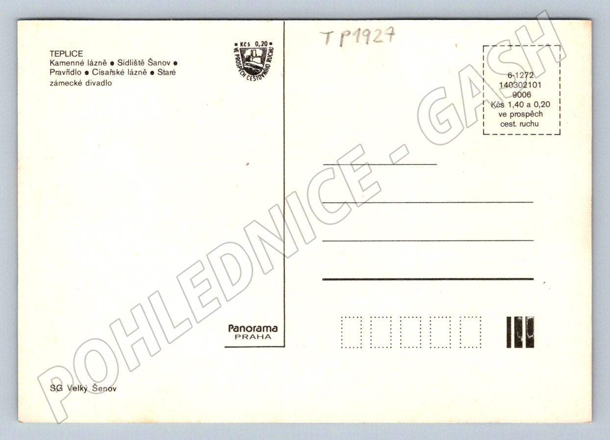 Pohlednice Teplice různé pohledy (TP1927)