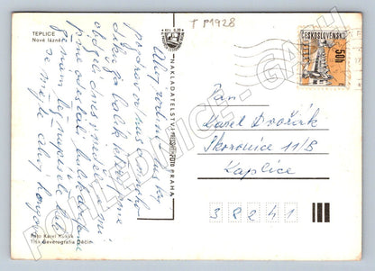 Pohlednice Teplice-Nové lázně lázeňské scény 1981 (TP1928)