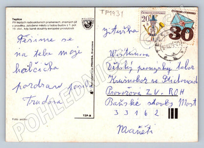 Pohlednice Teplice více pohledů město park 1979 (TP1931)