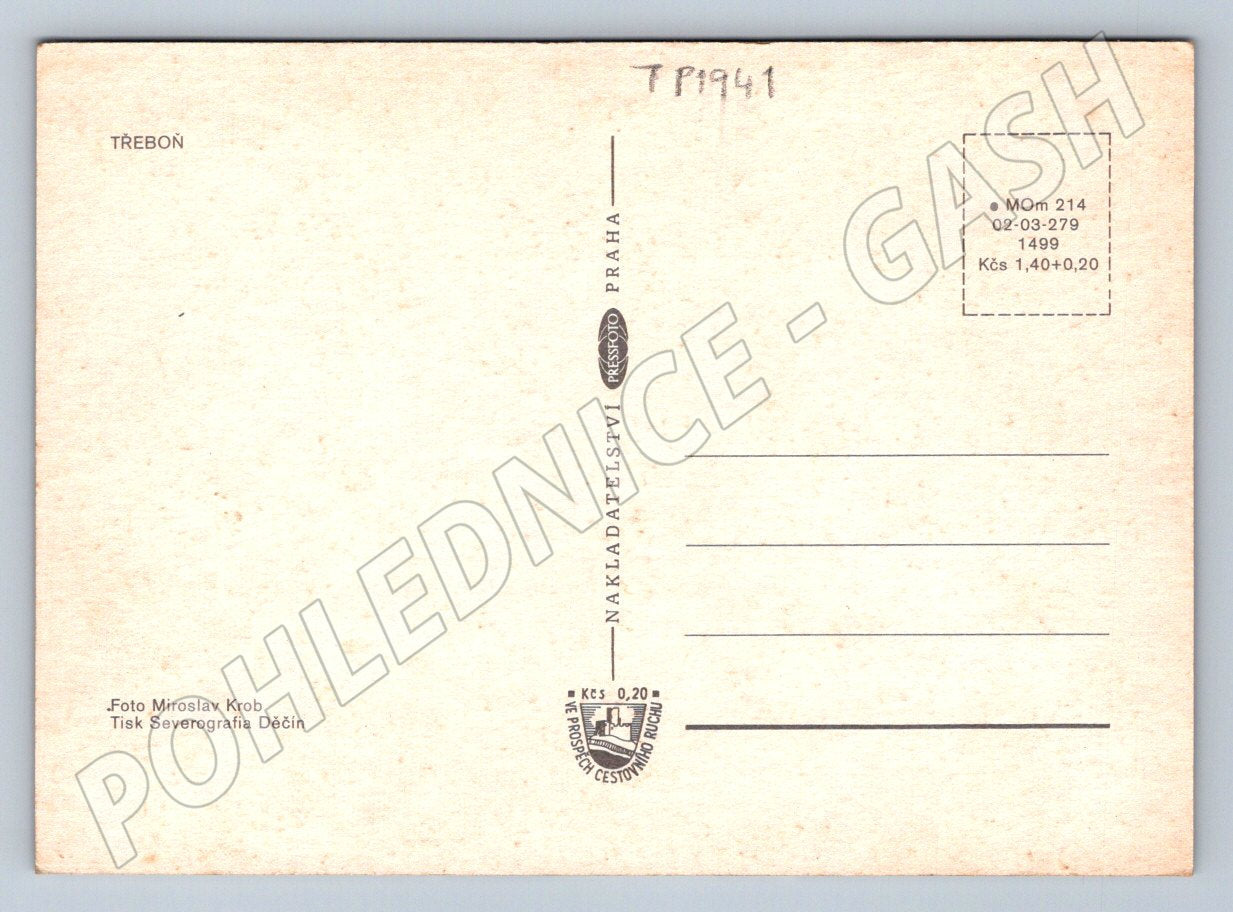 Pohlednice Třeboň více záběrů (TP1941)