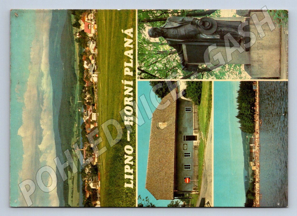 Pohlednice Lipno Horní Planá koláž 1987 (TP1946)