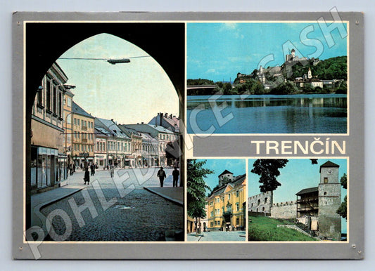 Pohlednice Slovensko Trenčín hrad a město (TP1947)