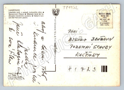 Pohlednice Luhačovice multizáběr 1966 (TP1952)
