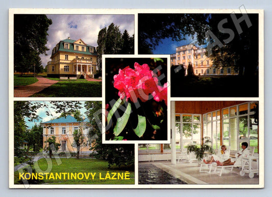 Pohlednice Konstantinovy Lázně více pohledů 1980 (TP1956)