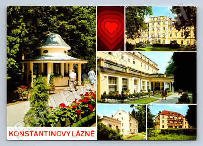Pohlednice Konstantinovy Lázně koláž (TP1959)
