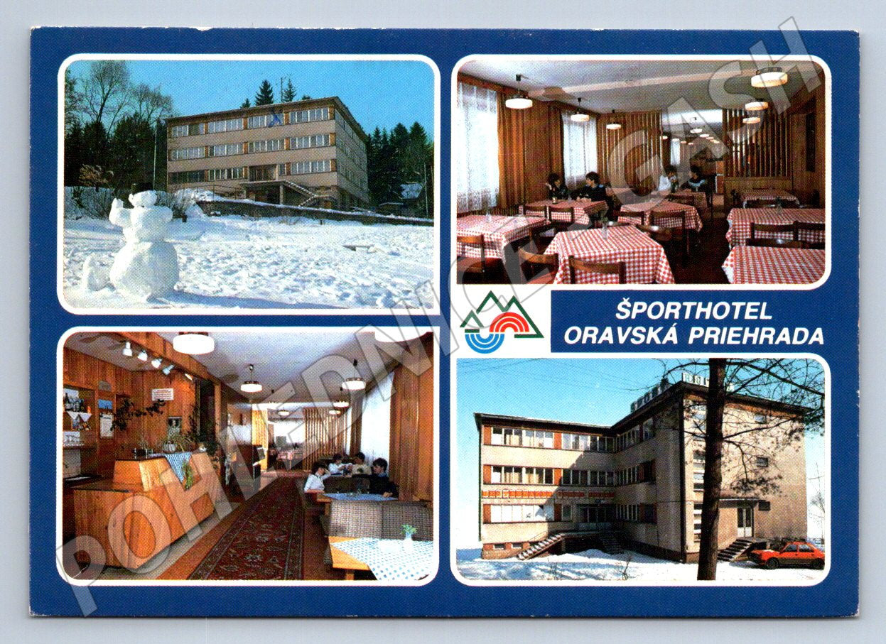 Pohlednice Slovensko Športhotel Oravská přehrada cca 1967 (TP1960)
