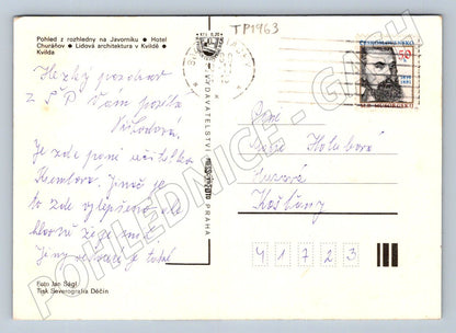 Pohlednice Šumava zimní scenérie Javorník Churáňov Kvilda (TP1963)