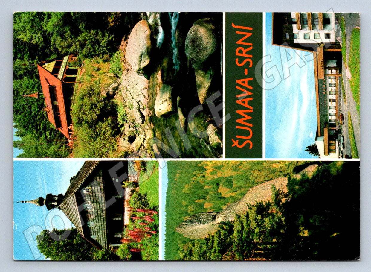 Pohlednice Šumava Srní mix záběrů 1982 (TP1968)