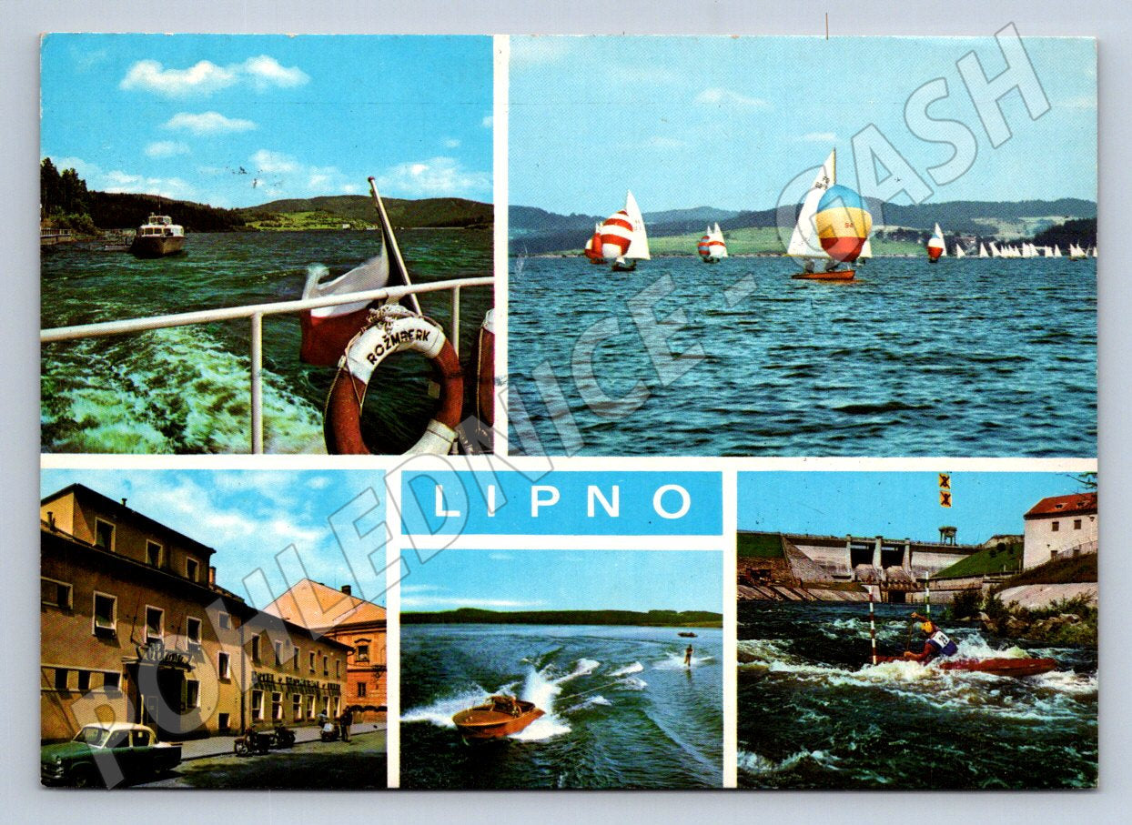 Pohlednice Lipno různé motivy 1974 (TP1974)