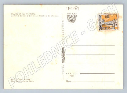 Pohlednice Hluboká nad Vltavou zámek (TP1981)