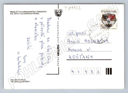 Pohlednice Dačice více záběrů 1993 (TP1982)