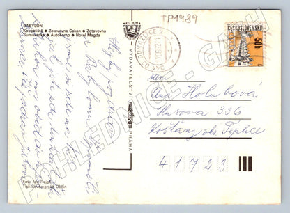 Pohlednice Babylon Domažlicko rekreační areál 1982 (TP1989)