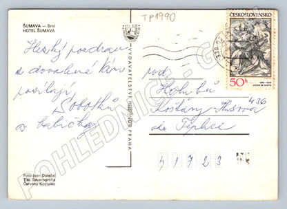 Pohlednice Srní hotel Šumava (TP1990)