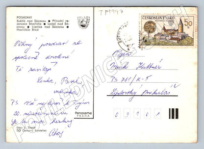 Pohlednice Posázaví multivrcha Světlá, Ledeč nad Sázavou (TP1997)