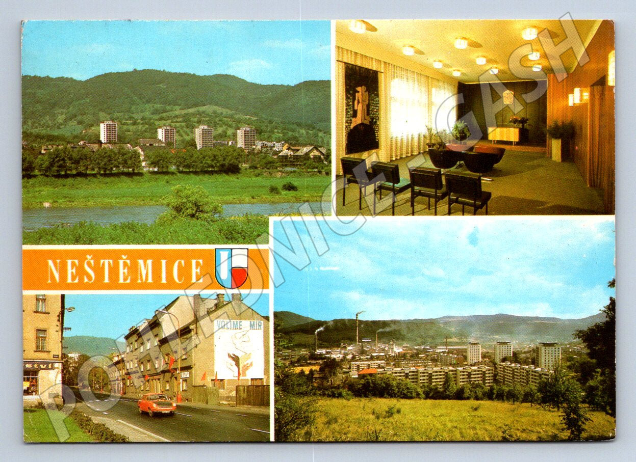 Pohlednice Neštěmice různé záběry 1970s (TP1998)