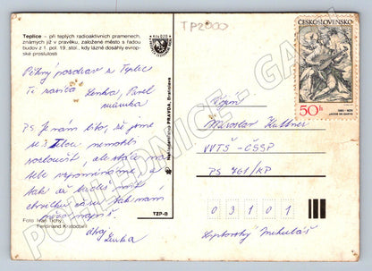 Pohlednice Teplice panorama a detaily 1965 (TP2000)