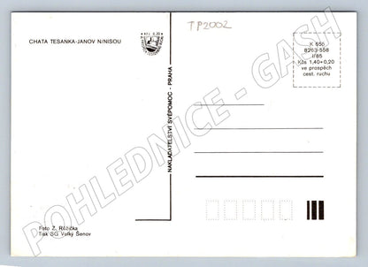 Pohlednice Tesanka Janov n/Nisou chata koláž 1985 (TP2002)