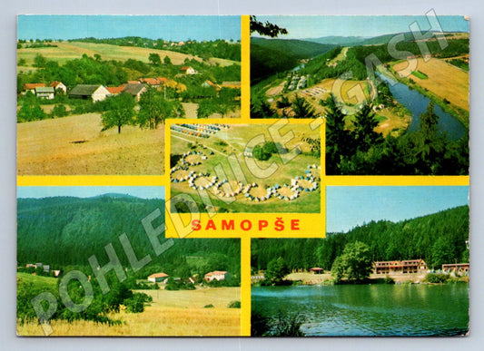 Pohlednice Samopše záběry z okolí 1973 (TP2005)