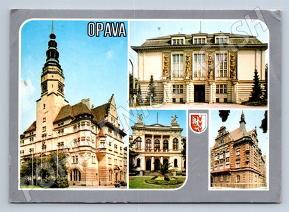 Pohlednice Opava koláž památek 1983 (TP2007)