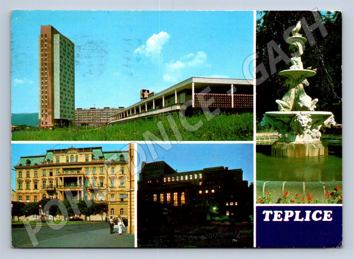 Pohlednice Teplice multi-view 1984 (TP2009)