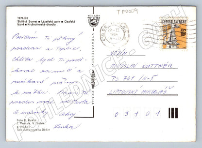 Pohlednice Teplice multi-view 1984 (TP2009)