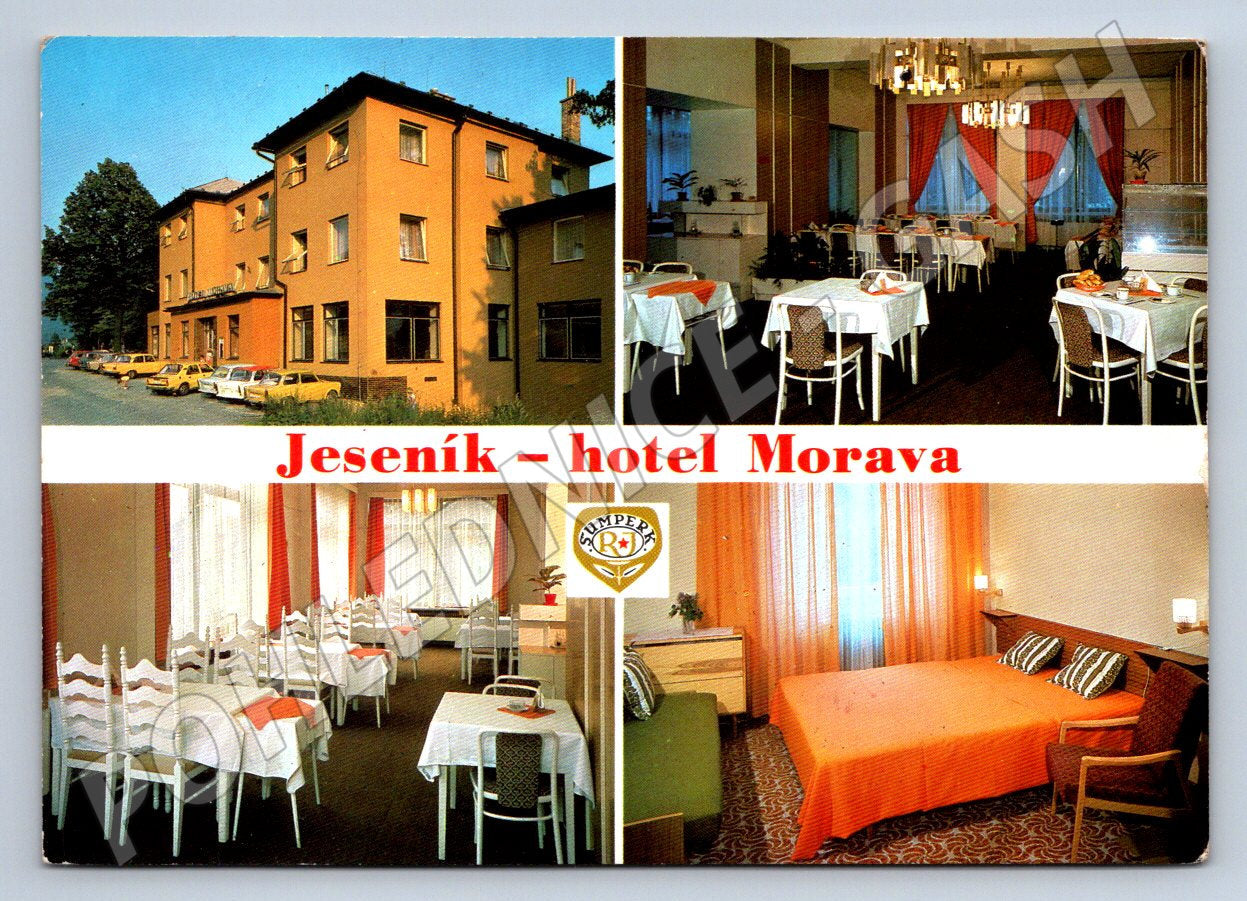 Pohlednice Jeseník hotel Morava 1985 (TP2011)