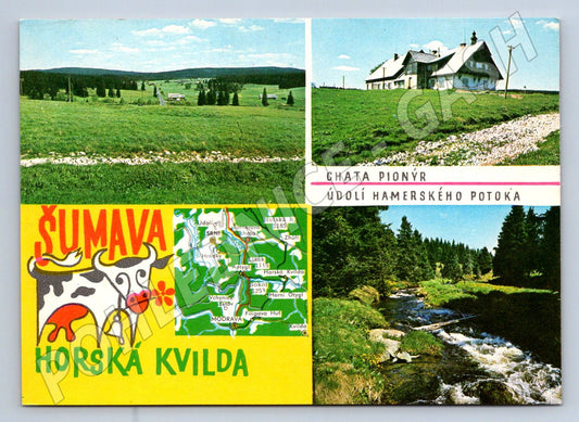 Pohlednice Horská Kvilda Šumava Chata Pionýr 1971 (TP2014)