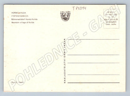 Pohlednice Horská Kvilda Šumava Chata Pionýr 1971 (TP2014)