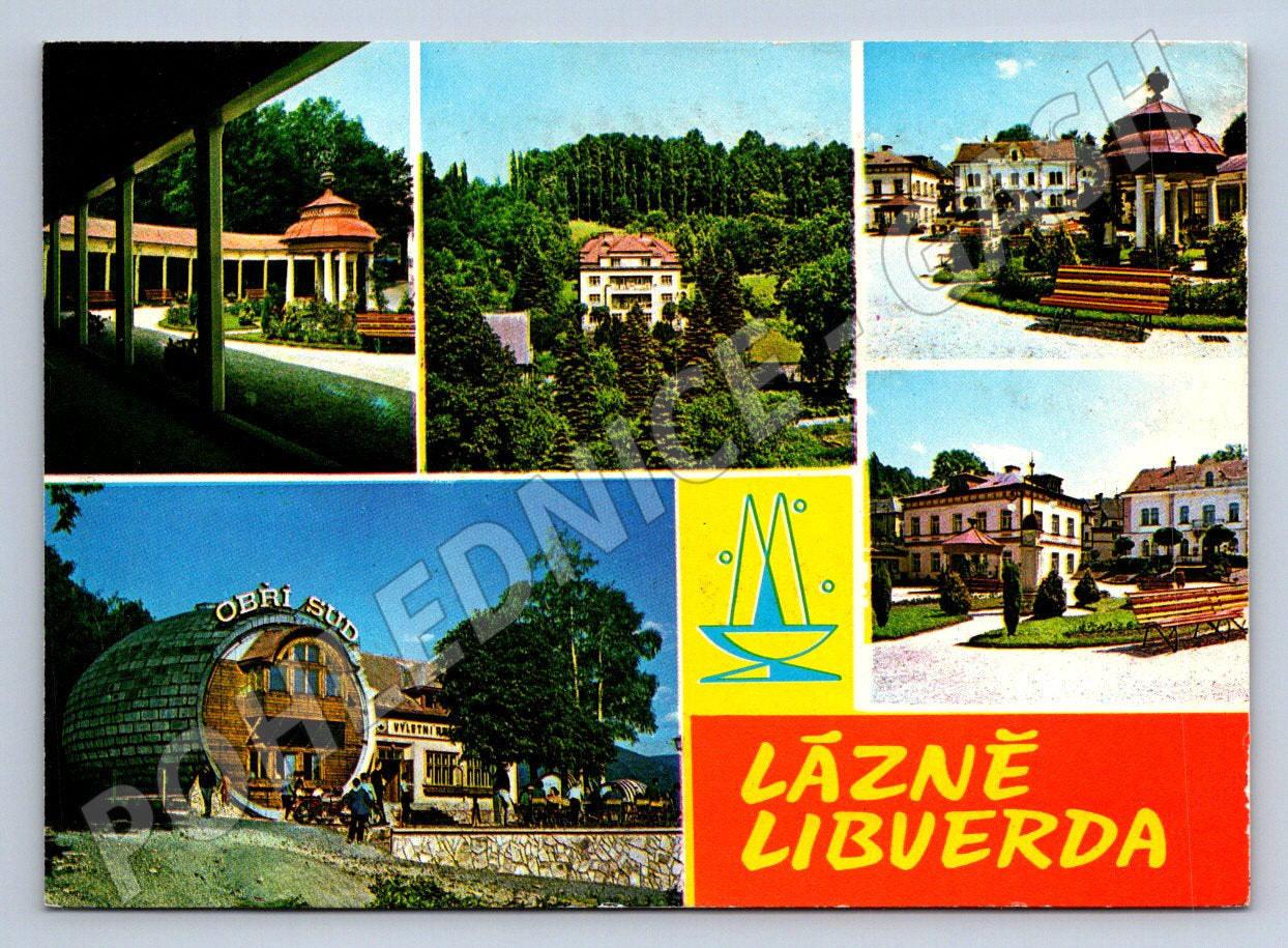 Pohlednice Lázně Libverda Obří sud 1970 (TP2019)