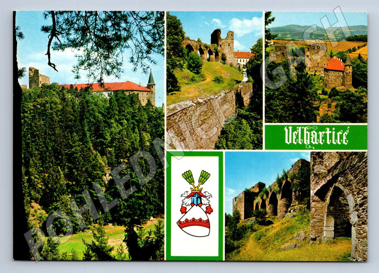 Pohlednice Velhartice hrad (TP2023)