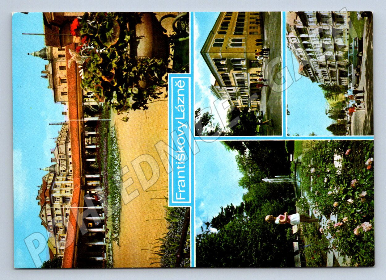 Pohlednice Františkovy Lázně multi-view (TP2044)
