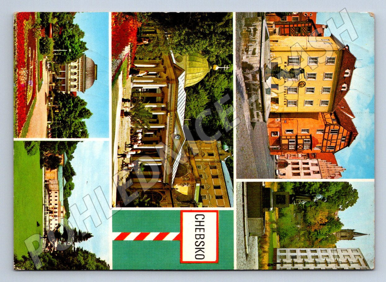 Pohlednice Chebsko, Mariánské Lázně, Františkovy Lázně 1963 (TP2046)