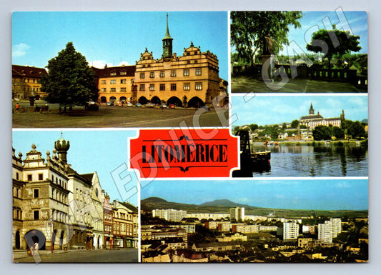 Pohlednice Litoměřice koláž 1975 (TP2047)